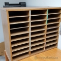 27 Slot Wood Laminate Pigeon Hole Mail Sorter